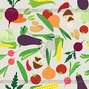 Vegetable seamless - vector clip art