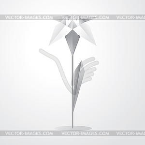 Origami flower - vector EPS clipart