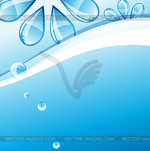 Blue abstract background - vector image