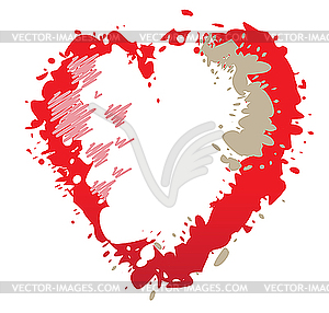 Red heart - royalty-free vector image