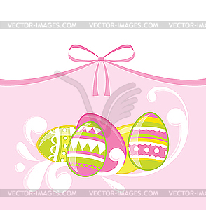 Easter eggs - color vector clipart