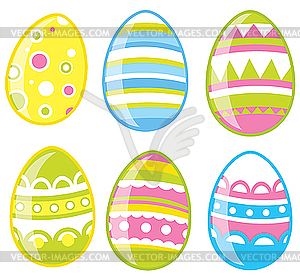 Пасхальные яйца - векторное изображение