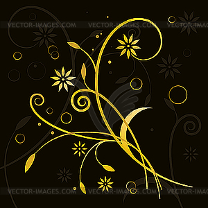 Ornate floral background - vector image