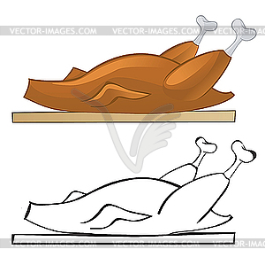 Fried chicken - vector clipart