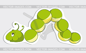 Fun caterpillar - vector clipart