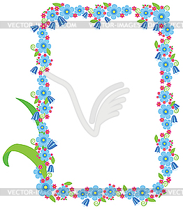 Flower frame - vector image
