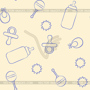 Baby pattern - vector image