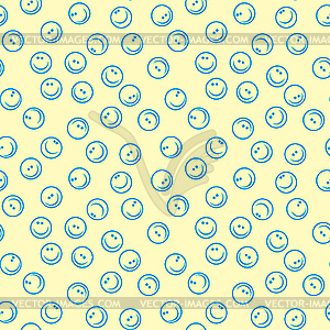 Seamless smileys background - vector clipart