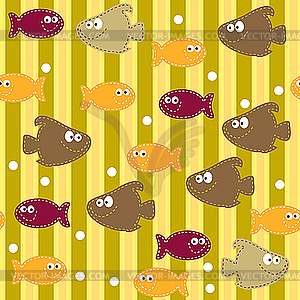 Marine seamless background - vector clipart