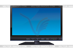 LCD wide TV - vector image