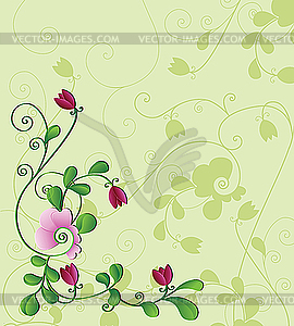 Flower background - vector image