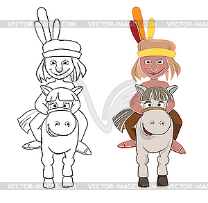 American Indian - vector clipart