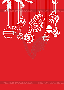 Christmas balls - vector clipart