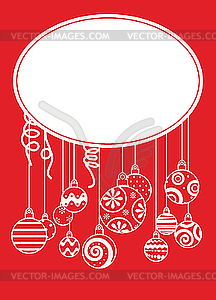 Christmas balls - vector clipart