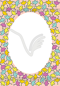 Flower frame - vector clip art