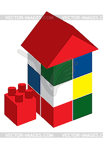 House from designer - vector image