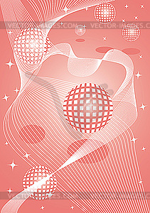 Sphere pink backgrounds - vector image