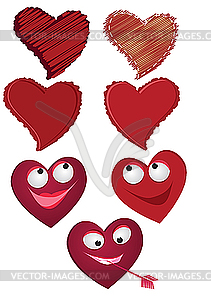 Set of hearts - vector clipart