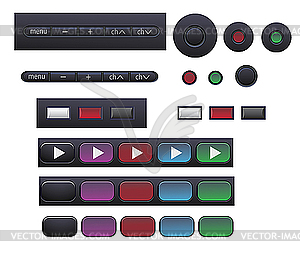 Media Buttons - vector image