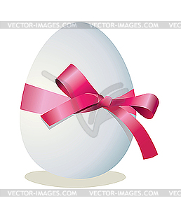 Egg and bow - vector image