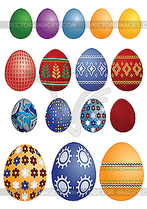 Пасхальные яйца - изображение в векторе