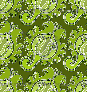 Green seamless pattern - vector image