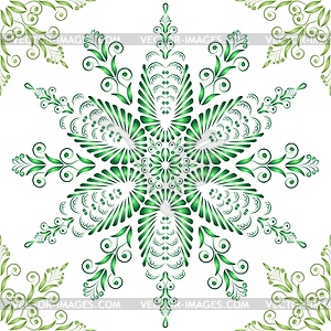 Beautiful green pattern Seamless - vector image