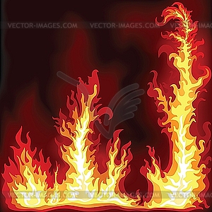 Frame of fire - vector image