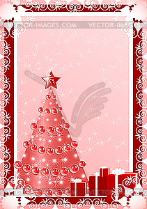 Firtree card - vector image