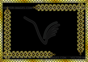 Золотая рамка-орнамент - иллюстрация в векторном формате