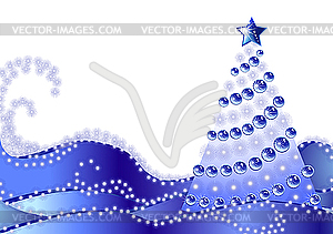 Blue Christmas Firtree - vector clipart