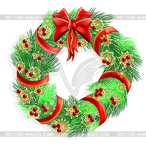 Weihnachtskranz - Vektor-Clipart / Vektorgrafik