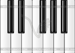 Клавиатура пианино - графика в векторе
