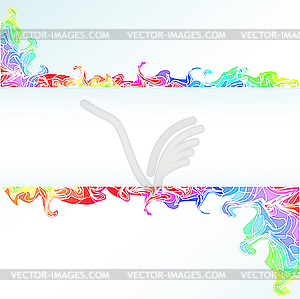 Colorful flower frame - vector image