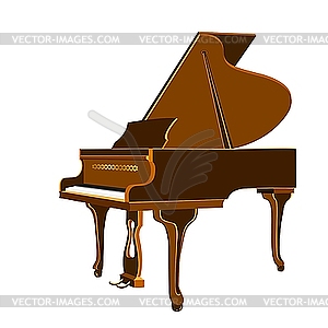 Grand Piano - color vector clipart