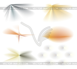 A set of abstract decorative spots - vector clipart