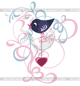 Twittering birds - vector clipart / vector image