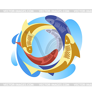 Bright fish - vector image