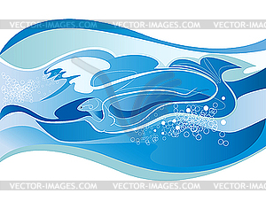 Spirit of water - royalty-free vector clipart