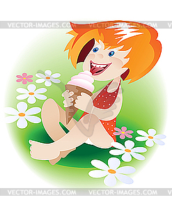 Ice cream - vector image