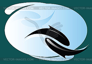 Dolphins - vector image