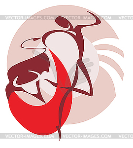 Dance of the torero - vector image