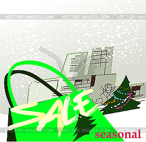 Seasonal sale - vector clip art