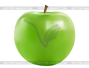 Green apple - vector clipart / vector image
