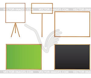 Blank boards - vector image