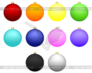 Christmas balls - vector clipart