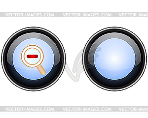 Button zoom out - vector clipart