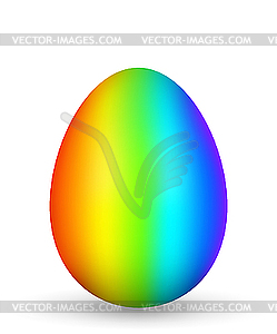 Rainbow egg - vector clipart