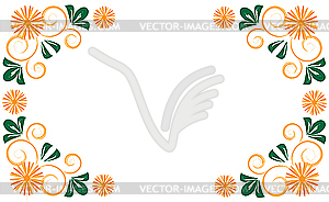 Flower frame - vector image