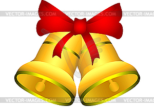 Golden bells - vector clip art